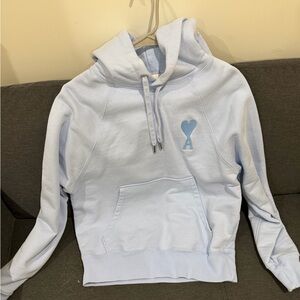 Ami Light Blue Hoodie Sweater